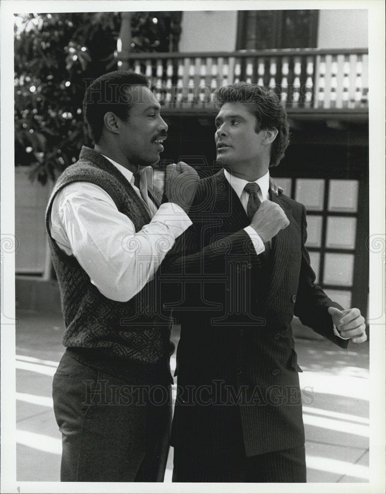 1985 Press Photo Knight Rider Redemption of a Champion David Hasselhoff Ken - Historic Images