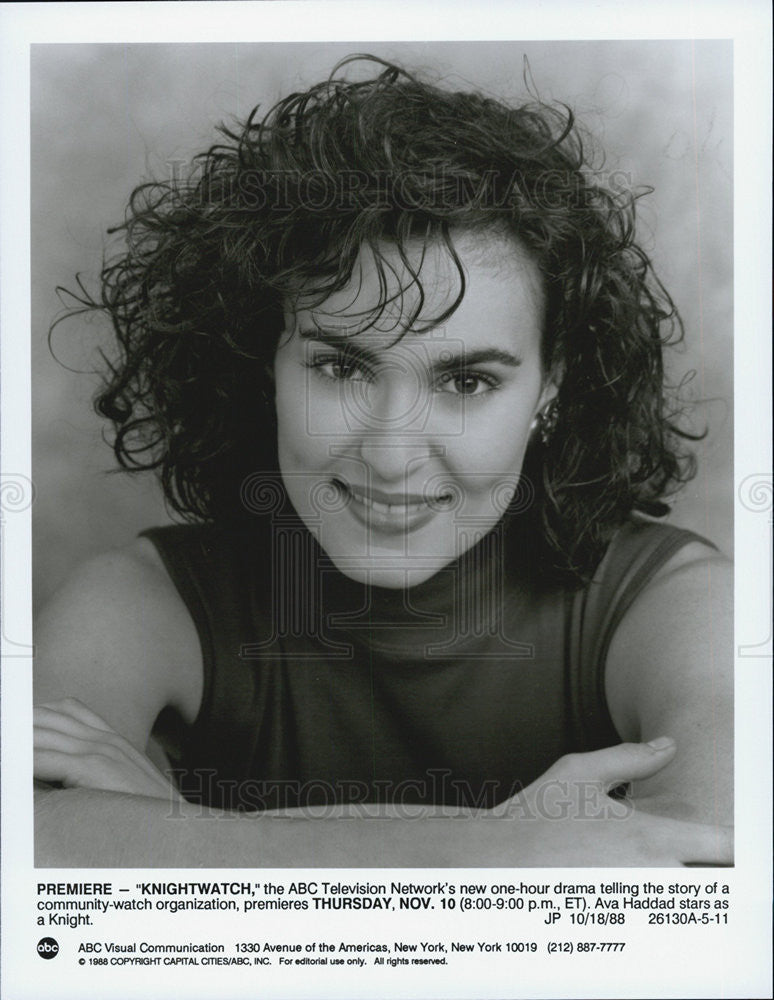 1998 Press Photo Ava Haddad Knightwatch Television show - Historic Images