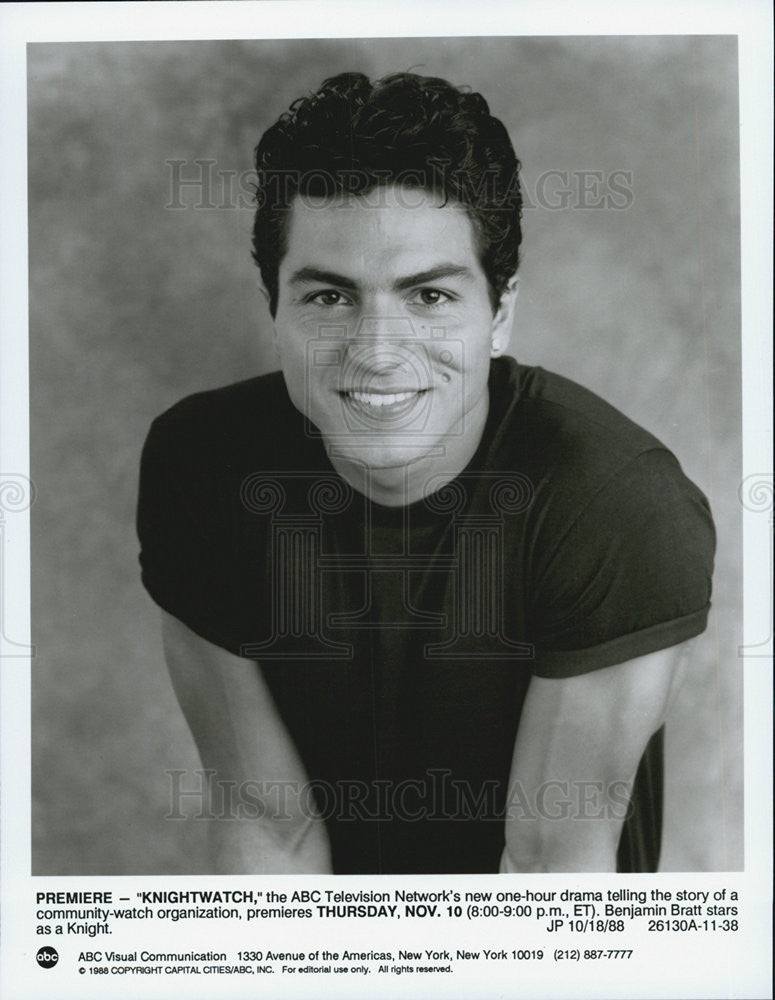 1988 Press Photo Knightwatch Benjamin Bratt - Historic Images