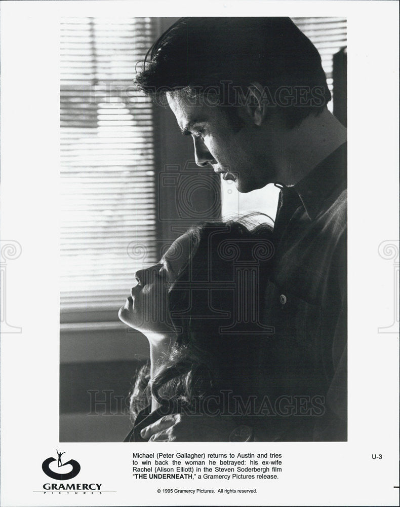 1995 Press Photo Actress Alison Elloit and Actor Peter Gallagher. - Historic Images