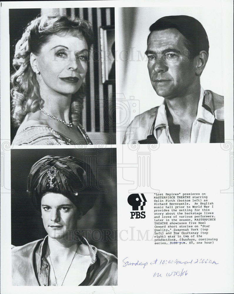 Press Photo of PBS Masterpiece Theatre "Lost Empires" cast - Historic Images