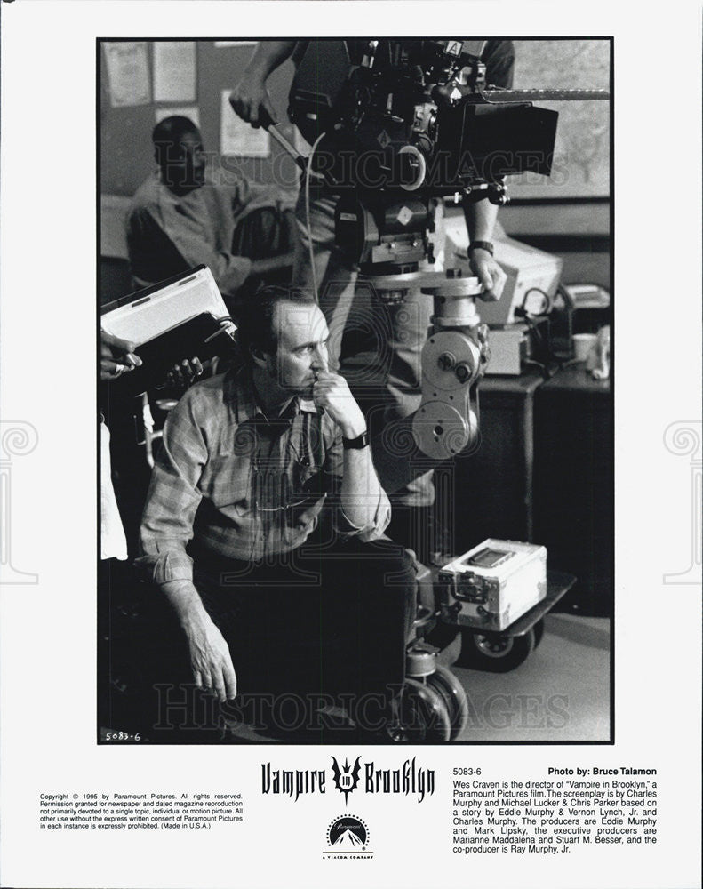 1995 Press Photo of Wes Craven, director of "Vampire in Brooklyn" - Historic Images