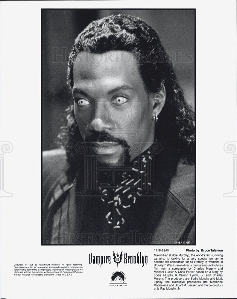 1995 Press Photo Vampire in Brooklyn Eddie Murphy - Historic Images