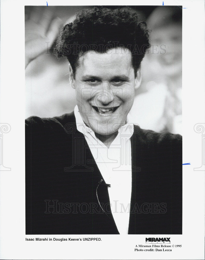 1995 Press Photo Unzipped Isaac Mizrahi - Historic Images