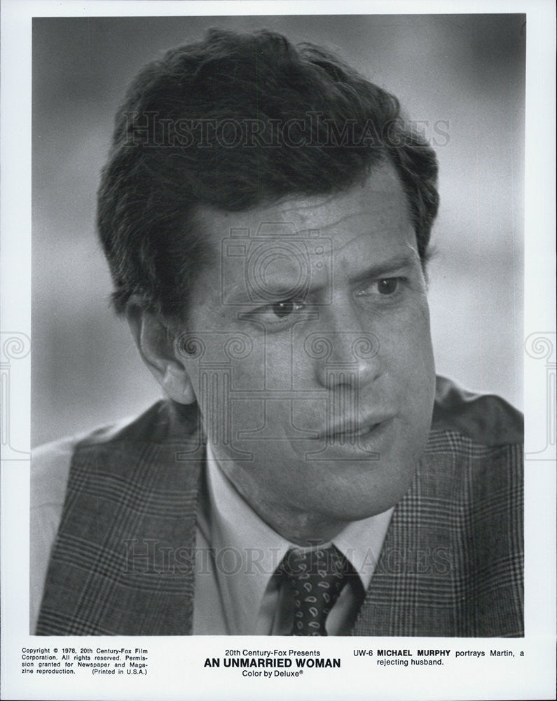 1978 Press Photo Actor Michael Murphy stars in An Unmarried Woman. - Historic Images