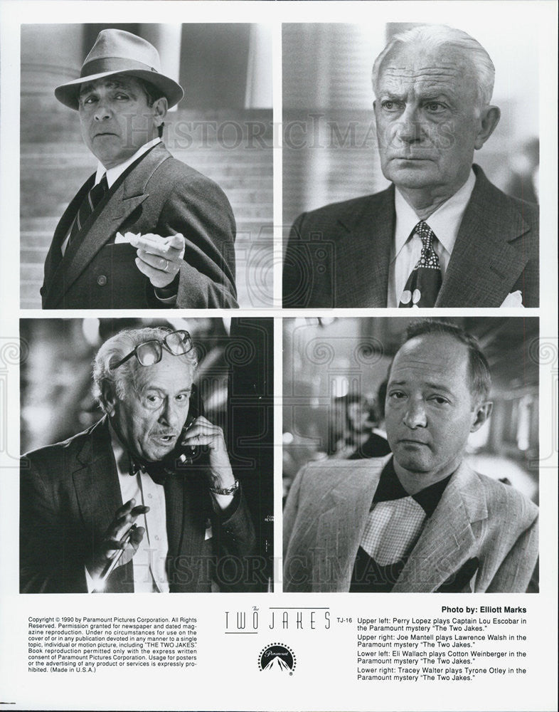 1990 Press Photo Cast of "The Two Jakes" - Historic Images