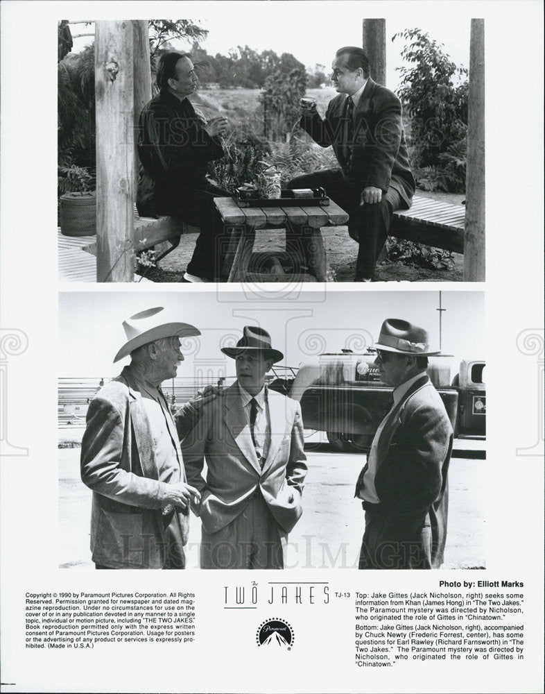 1990 Press Photo Scenes of "The Two Jakes" - Historic Images