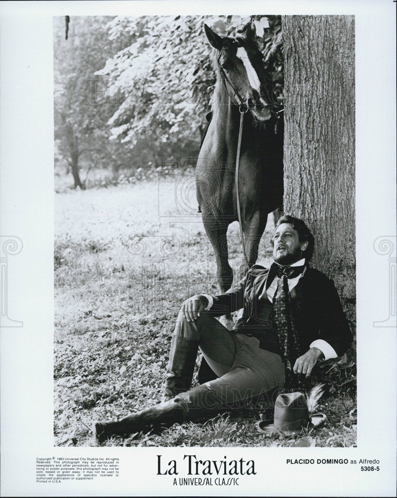 1983 Press Photo Actor Placido Domingo - Historic Images