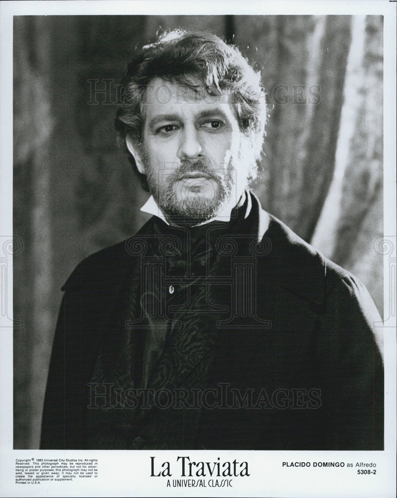 1983 Press Photo Placido Domingo in "La Traviata" - Historic Images