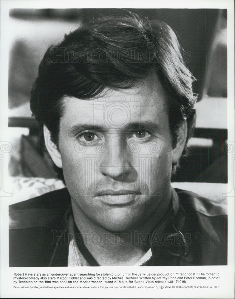 1982 Press Photo Actor Robert Hays - Historic Images