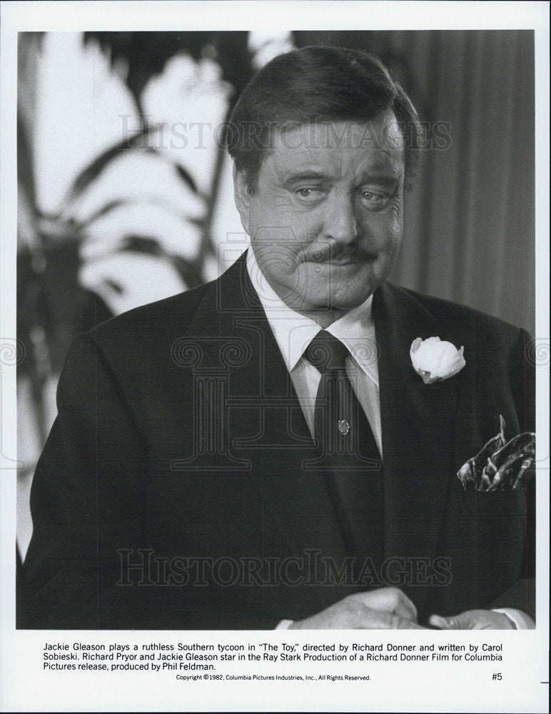 1982 Press Photo Actor Jackie Gleason "The Toy" Richard Donner Richard Pryor - Historic Images