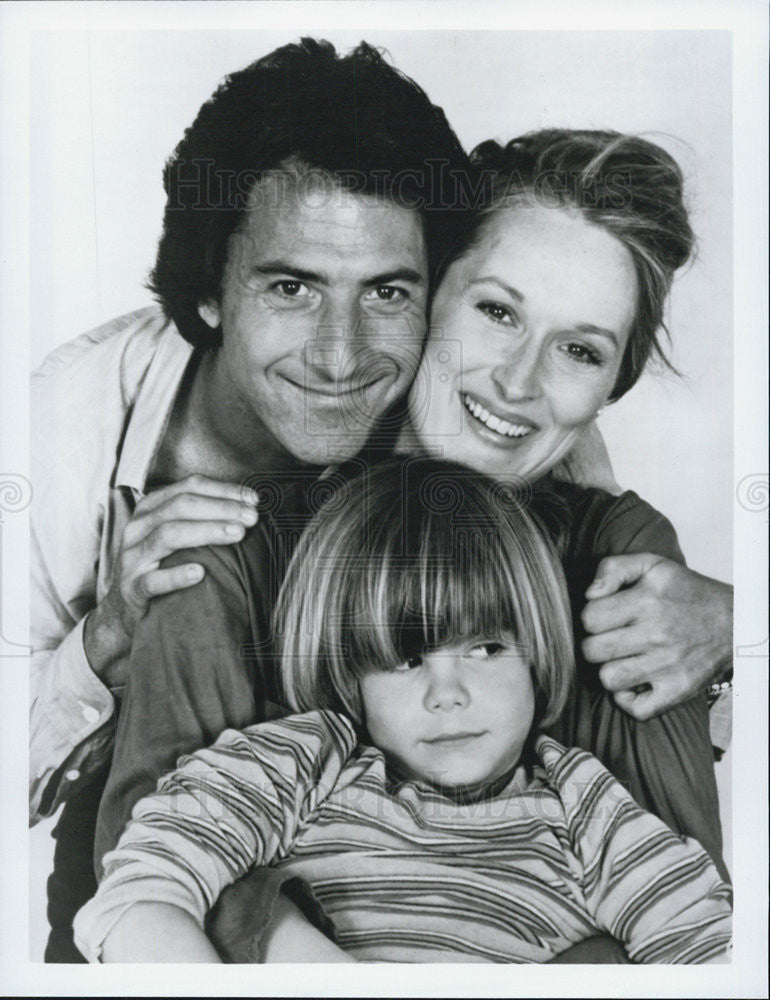 1982 Press Photo Dustin Hoffman Meryl Streep Justin Henry "Kramer vs. Kramer" - Historic Images