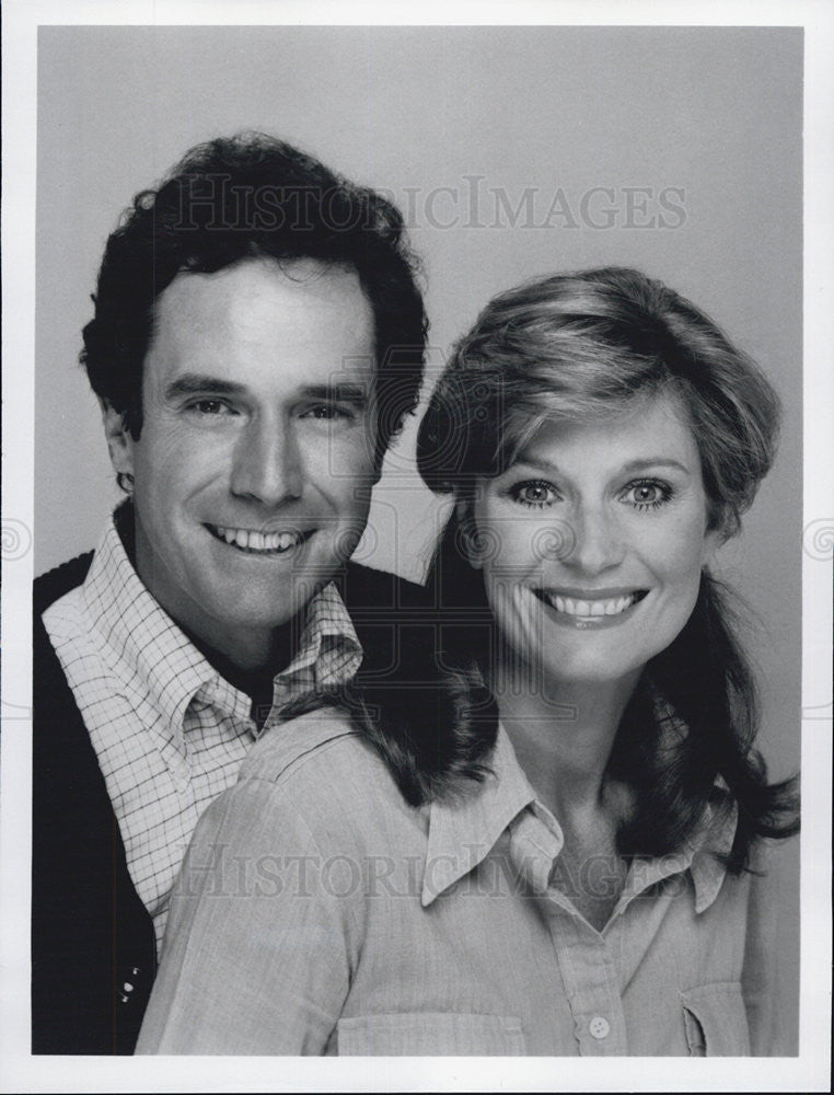 1982 Press Photo Bradford Dillman, Mary Frann, King&#39;s Crossing - Historic Images