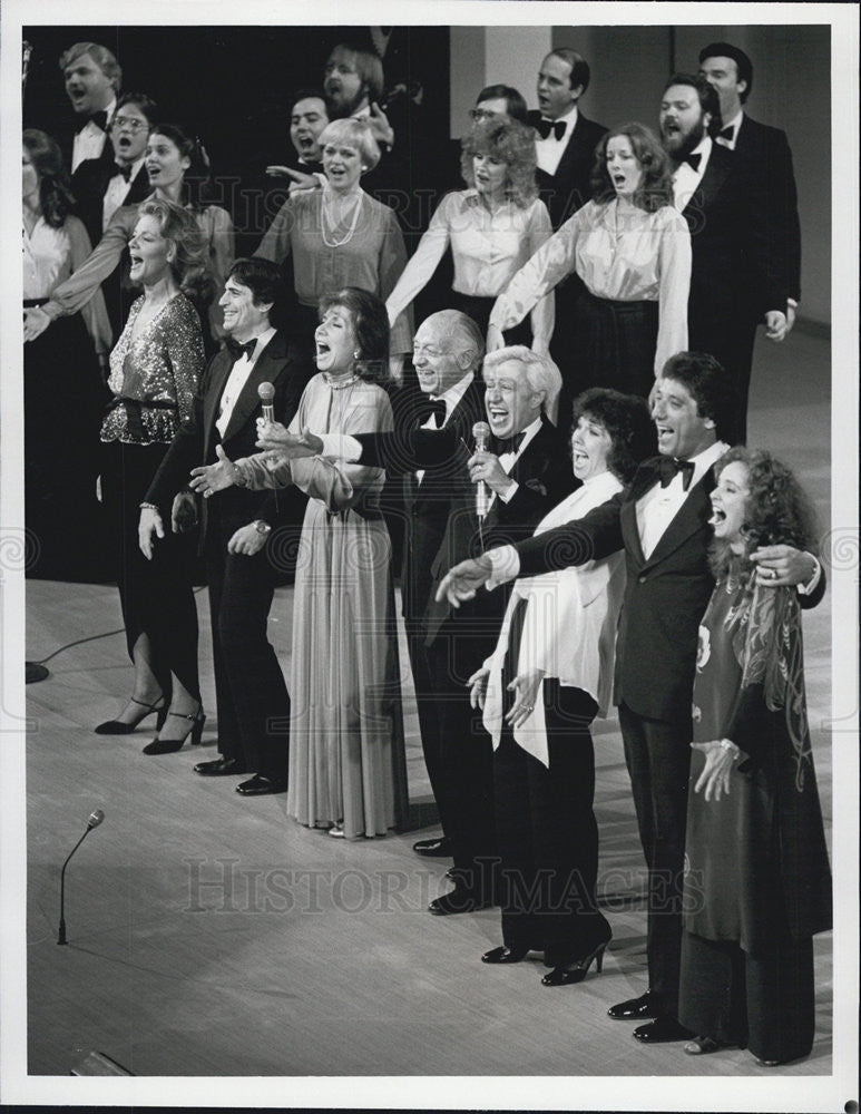 1980 Press Photo Lauren Bacall, Edward Villella, Betty Comden, Jacob Javits - Historic Images