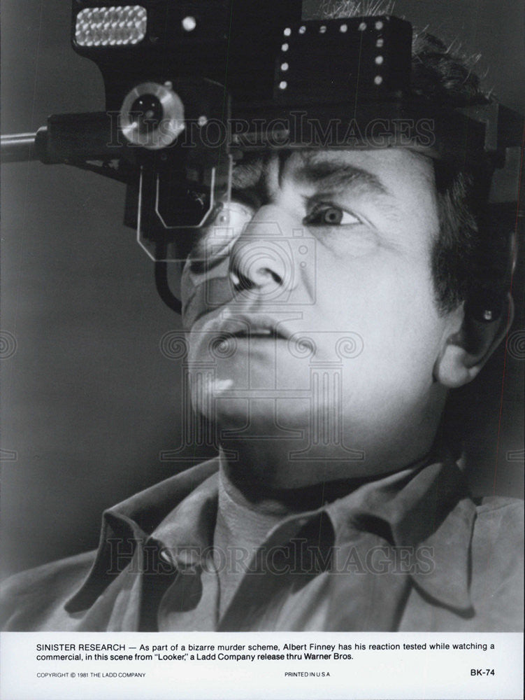 1981 Press Photo Actor Albert Finney - Historic Images
