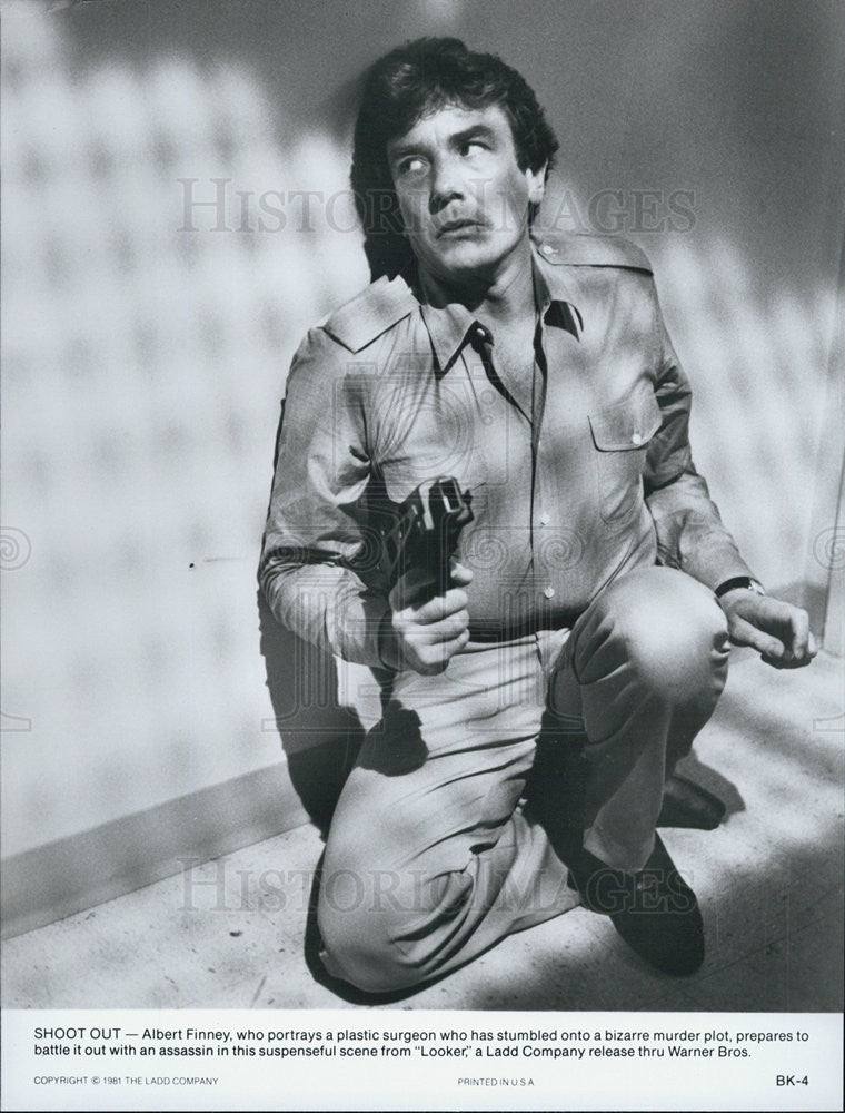 1981 Press Photo Actor Albert Finney - Historic Images