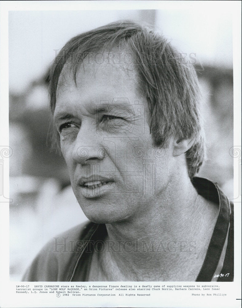 1982 Press Photo Actor David Carradine - Historic Images