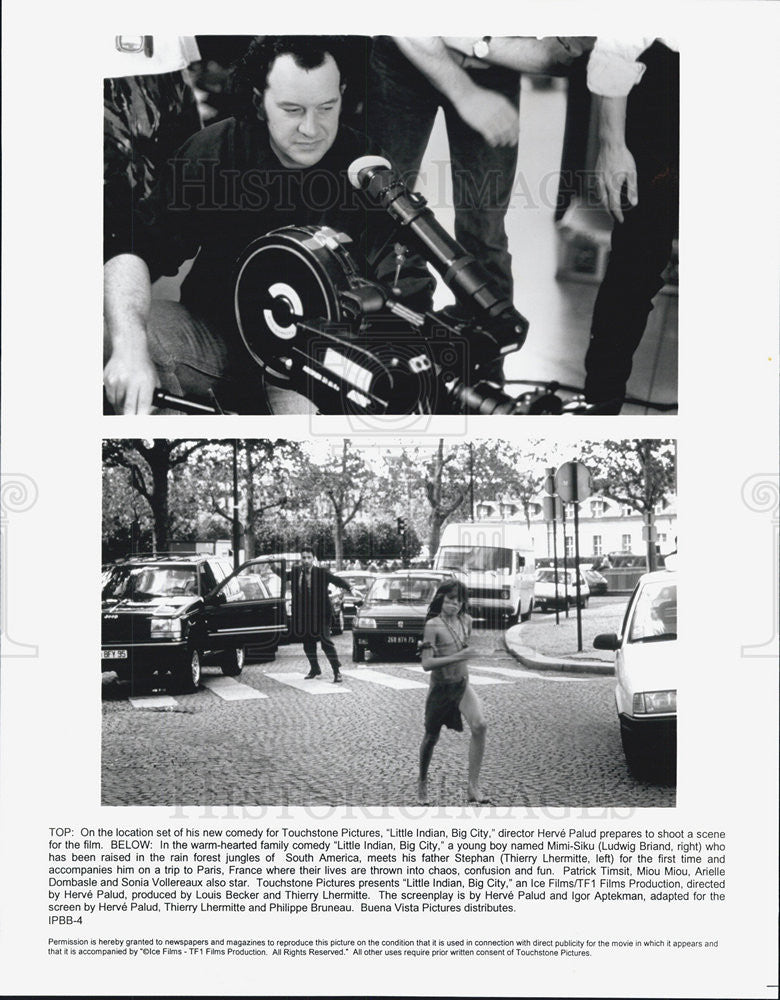 1994 Press Photo Director Herve Palud Ludwig Briand "Little Indian,Big City" - Historic Images