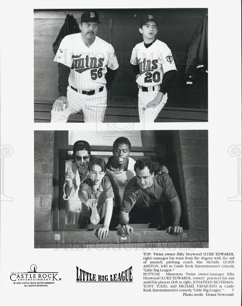 1994 Press Photo Film Little  Big League Luke Edwards John Ashton Tony Todd - Historic Images