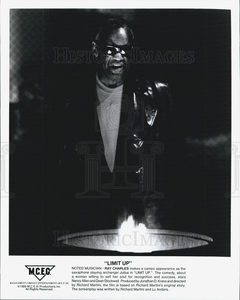 1989 Press Photo Ray Charles in Limit Up - Historic Images