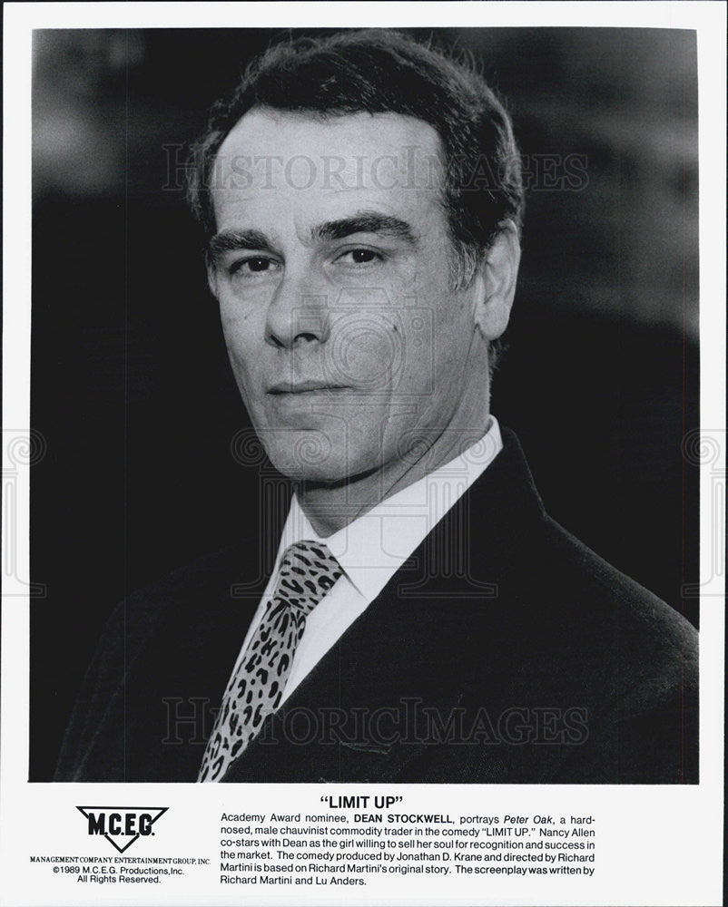 1989 Press Photo Dean Stockwell as Peter Oak In the movie Limit Up - Historic Images