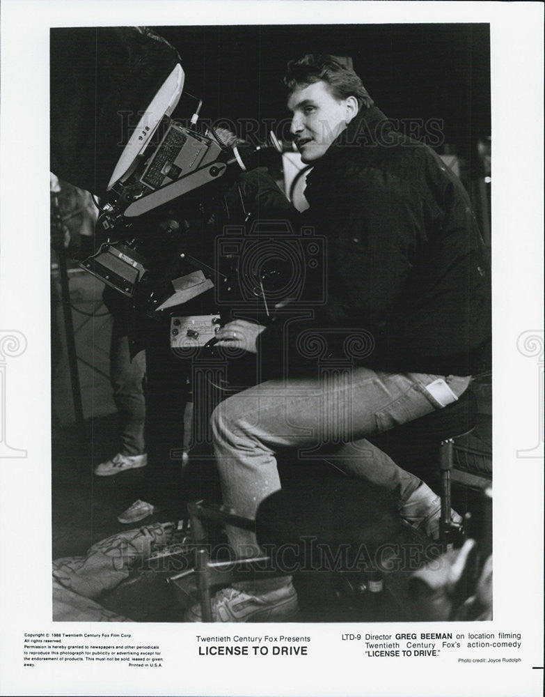 1988 Press Photo Film License to Drive Greg Beeman Director - Historic Images