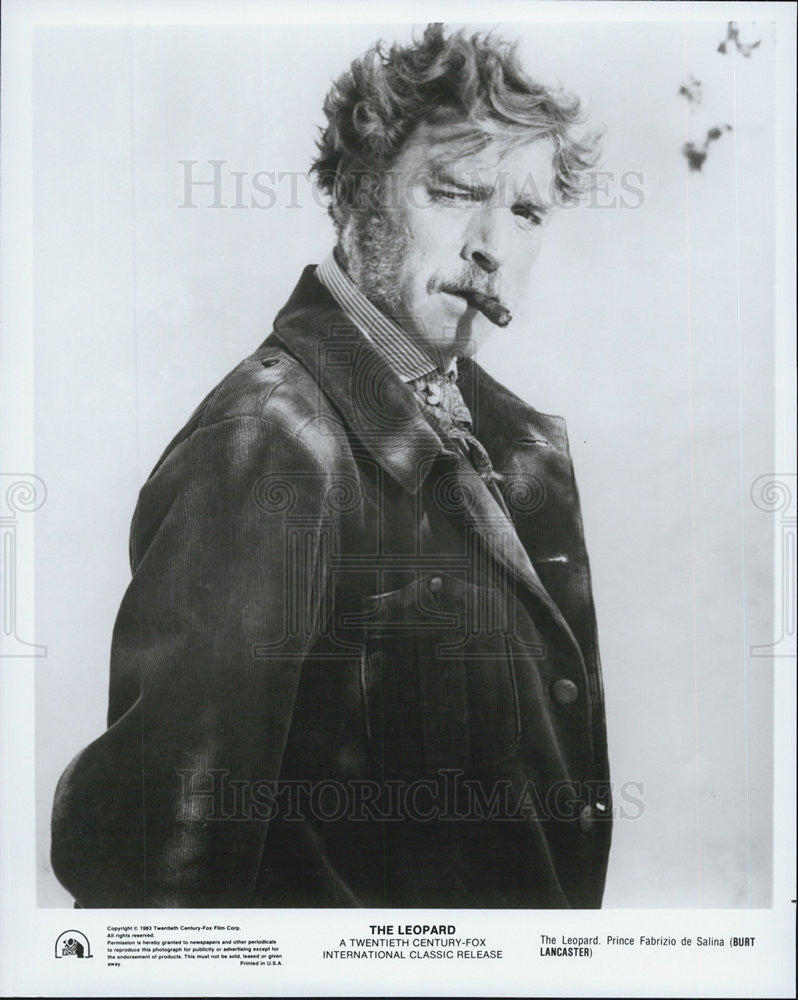 1983 Press Photo Burt Lancaster as Prince Fabrizio de Salina in The Leopard - Historic Images