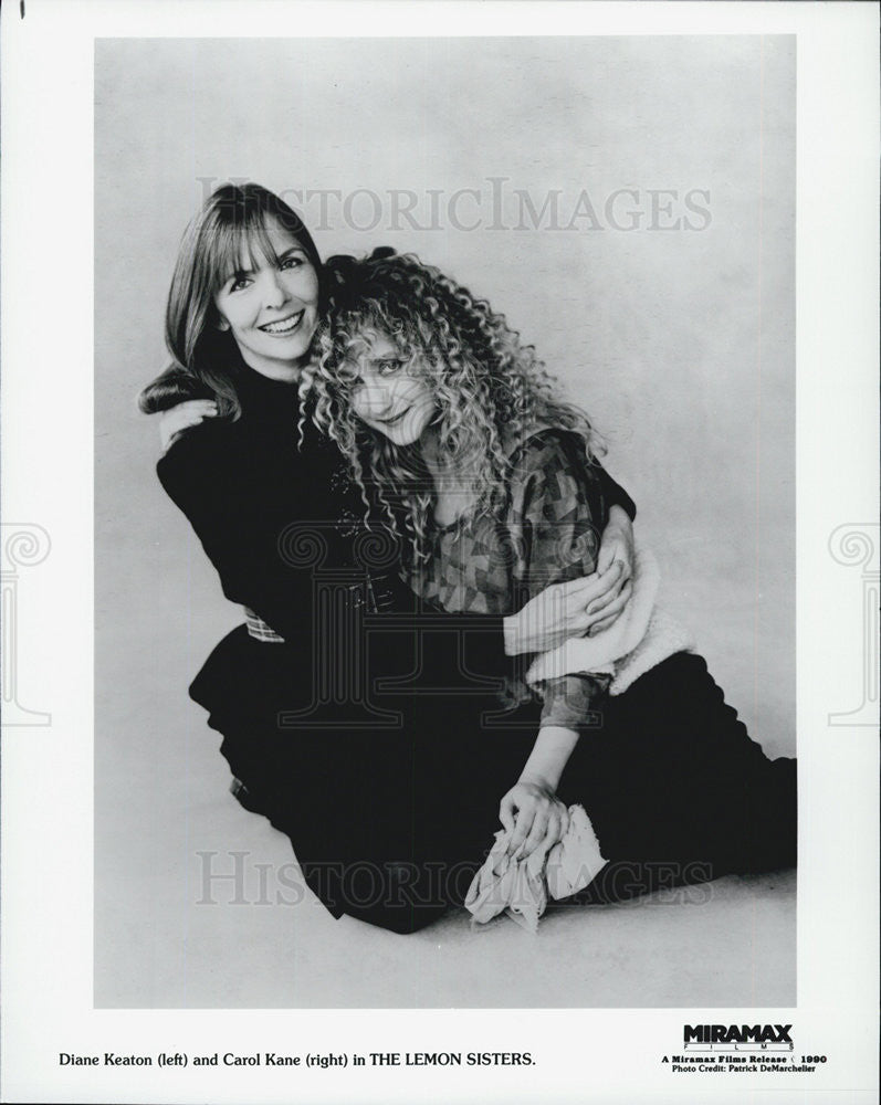 1990 Press Photo Diane Keaton and Carol Kane in The Lemon Sisters - Historic Images