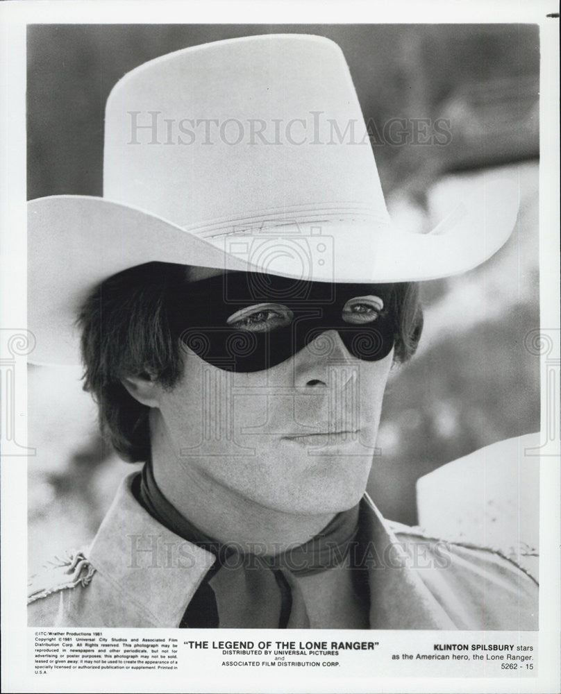 Press Photo Actor Klinton Spilsbury stars as Americab Hero Lone Ranger. - Historic Images