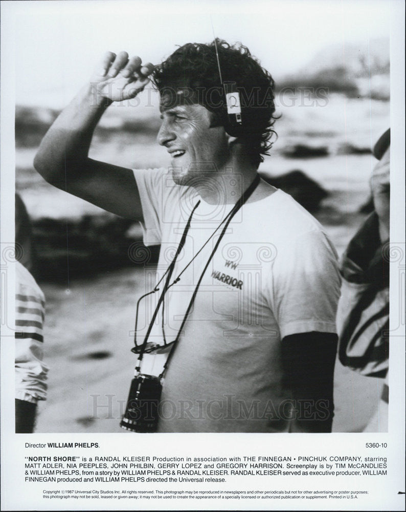 1987 Press Photo Director William Phelps, North Shore - Historic Images