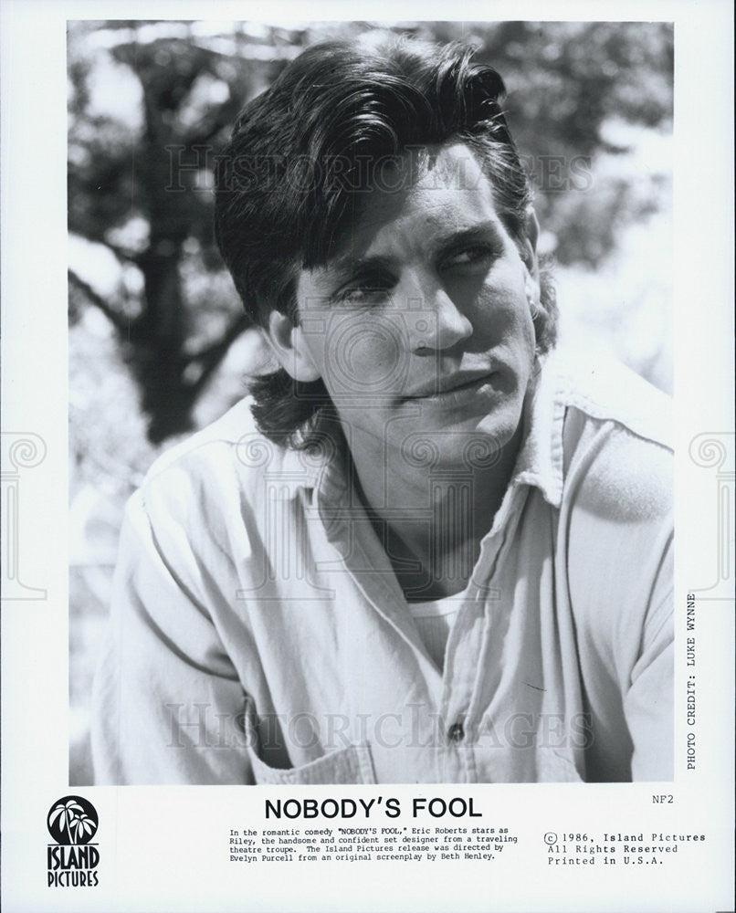 1986 Press Photo Eric Roberts stars as Riley in the comedy "Nobody's Fool." - Historic Images