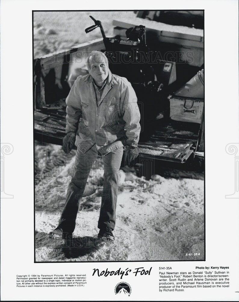 1994 Press Photo Paul Newman stars as Donald Sully Sullivan in &quot;Nobody&#39;s Fool.&quot; - Historic Images