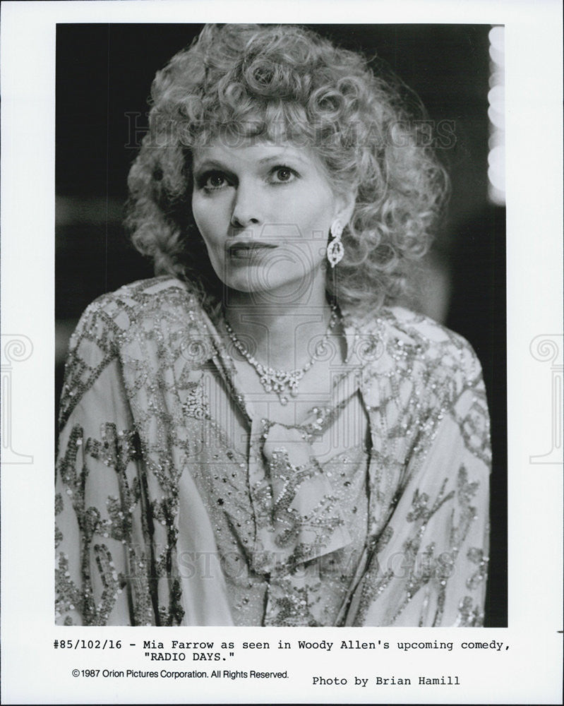 Mia Farrow stars in Woody Allen's comedy Radio Days. 1987 vintage promo ...