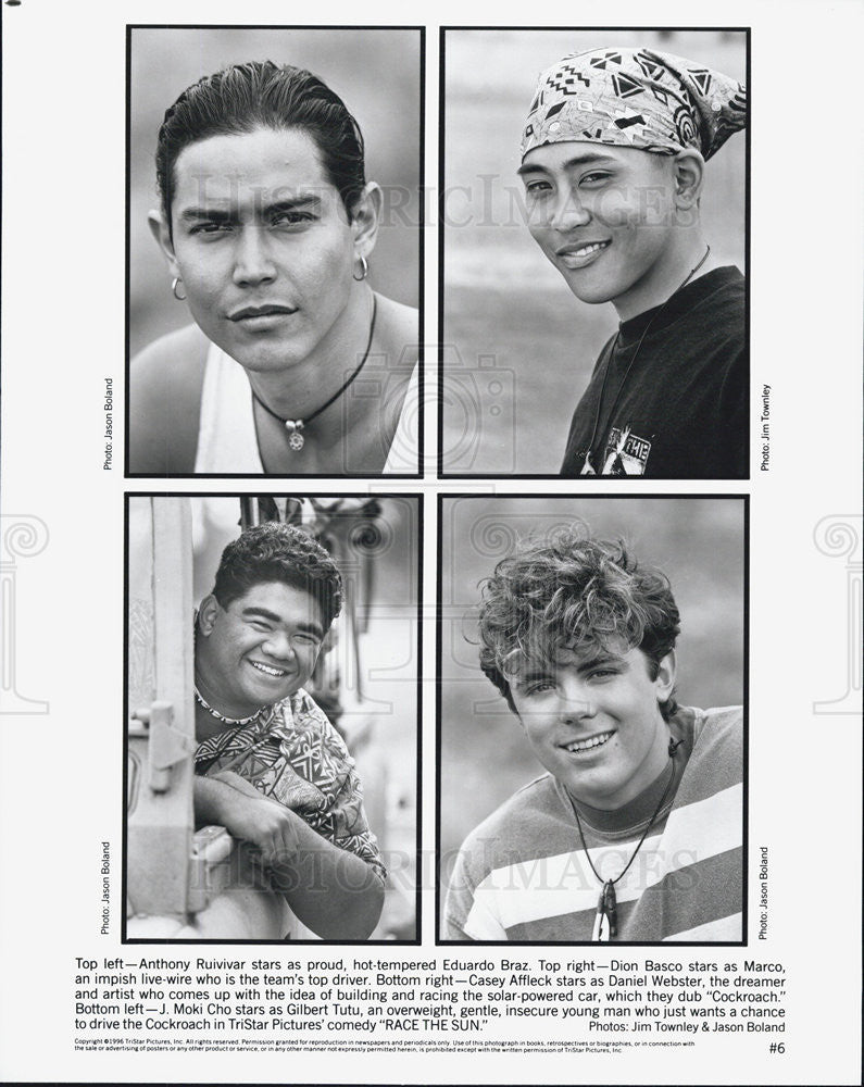 1996 Press Photo Anthony Ruivivar,Dion Basco,Casey Affleck,J Moki Cho - Historic Images