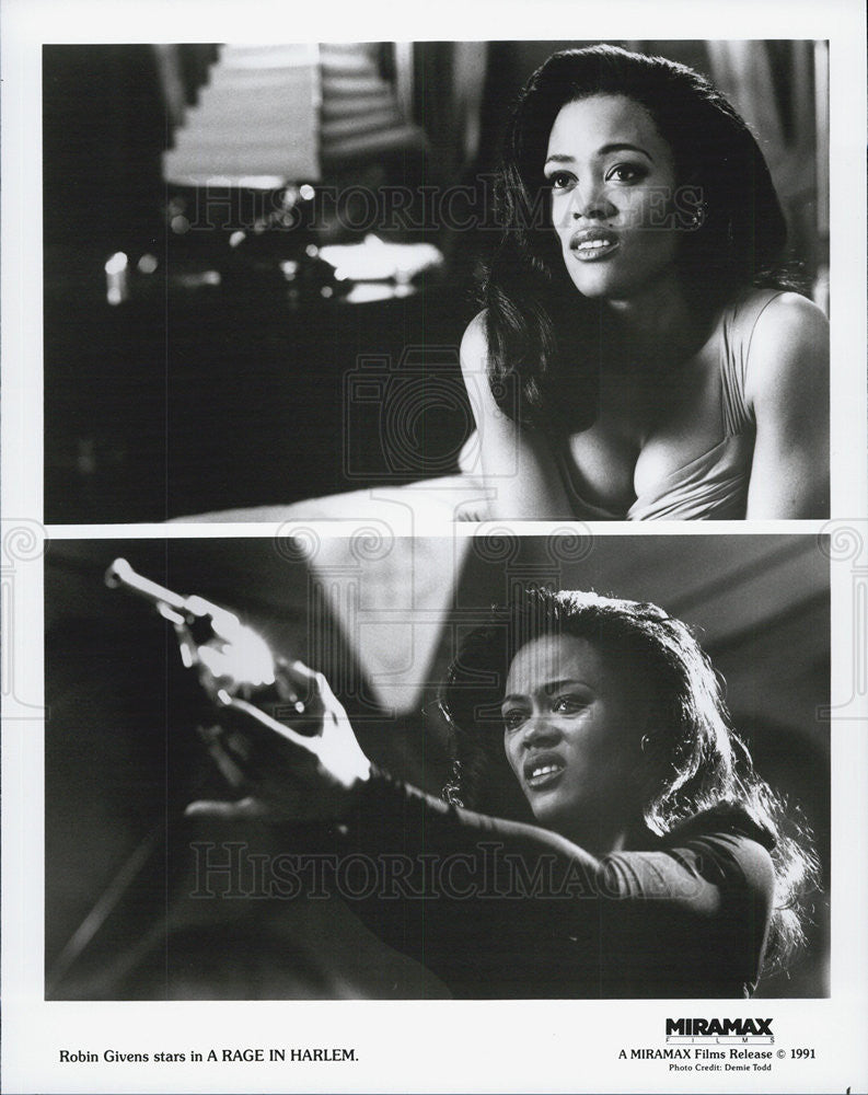 1991 Press Photo of Robin Givens, American Actress,model stars in Rage In Harlem - Historic Images