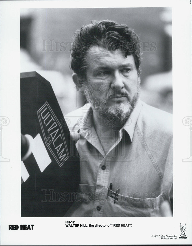 1988 Press Photo of Walter Hill Director of &quot;Red Heat&quot;. - Historic Images