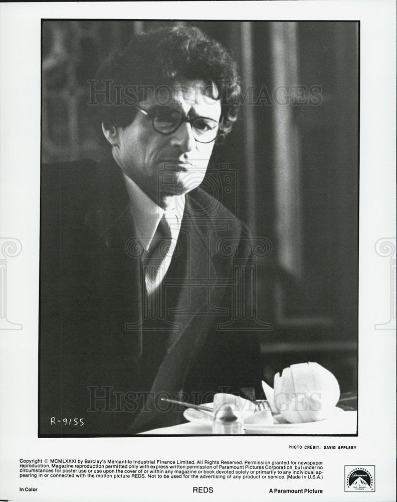 Press Photo of Actor Jerry Kosinski stars as Revolutionary Leader in &quot;Reds&quot; - Historic Images