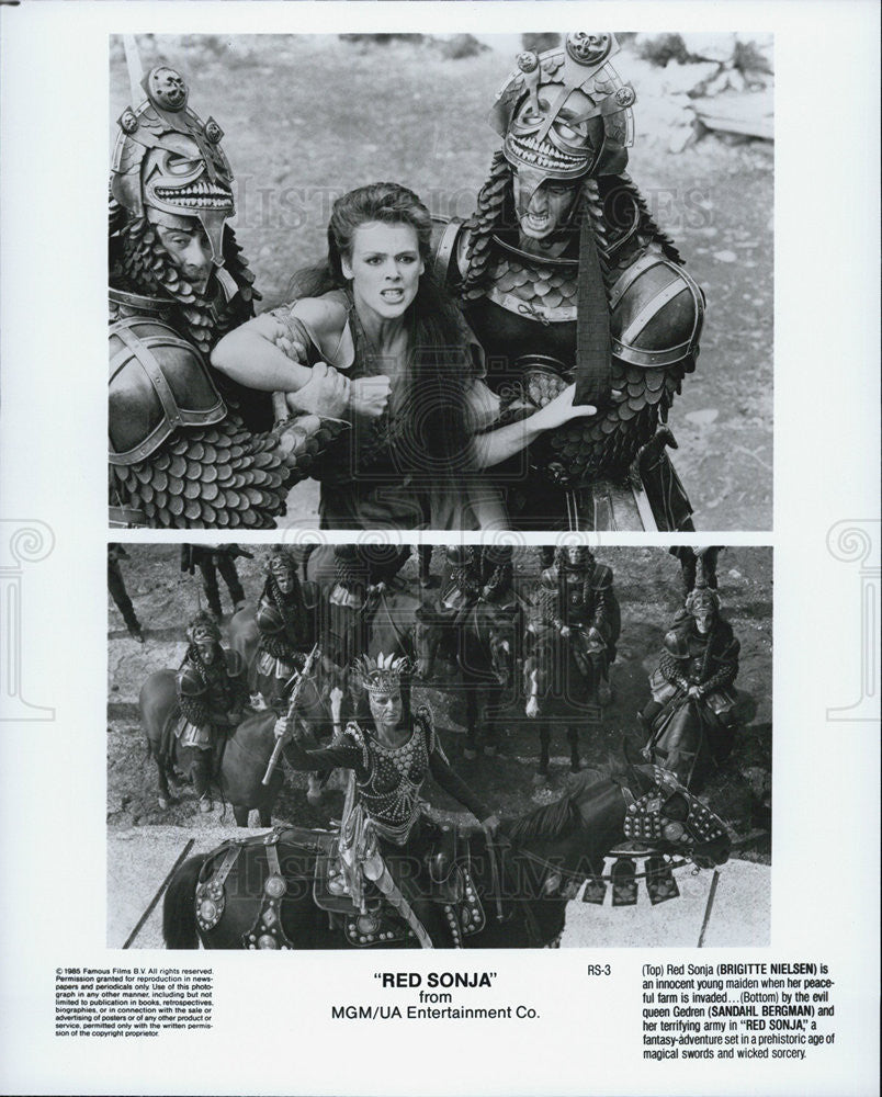 1985 Press Photo scene from the movie &quot;Red Sonja&quot;. - Historic Images
