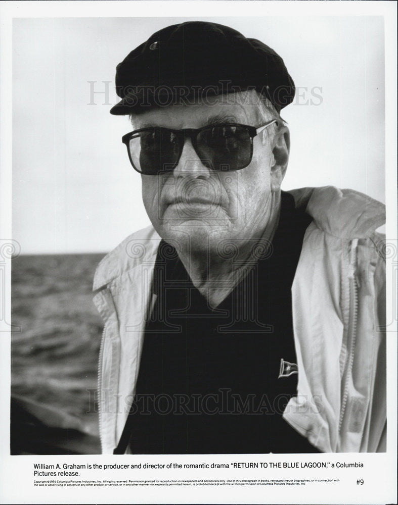 1991 Press Photo Director/Producer William Graham of &quot;Return to the Blue Lagoon&quot; - Historic Images