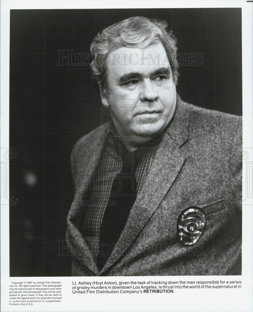 1987 Press Photo Hoyt Axton in "Retribution" - Historic Images