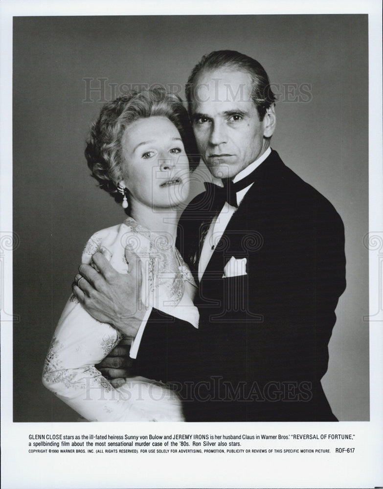 1990 Press Photo Glen Close in &quot;Reversal of Fortune&quot; - Historic Images