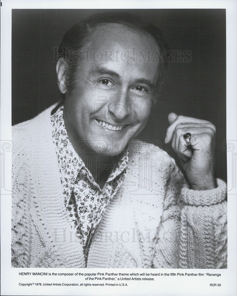 1978 Press Photo Henry Mancini of &quot;Revenge of the Pink Panther&quot; - Historic Images