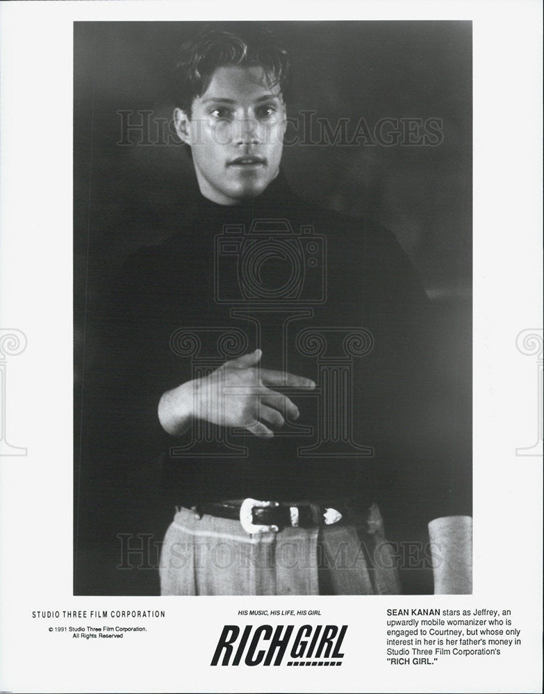1991 Press Photo Sean Kahan Paul in &quot;Rich Girl&quot; - Historic Images