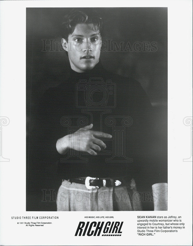 1991 Press Photo Sean Kahan Paul in "Rich Girl" - Historic Images