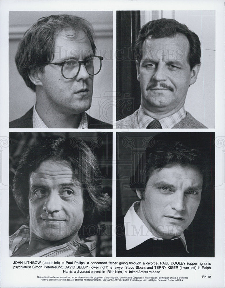 1979 Press Photo Cast of &quot;Rich Kids&quot; - Historic Images