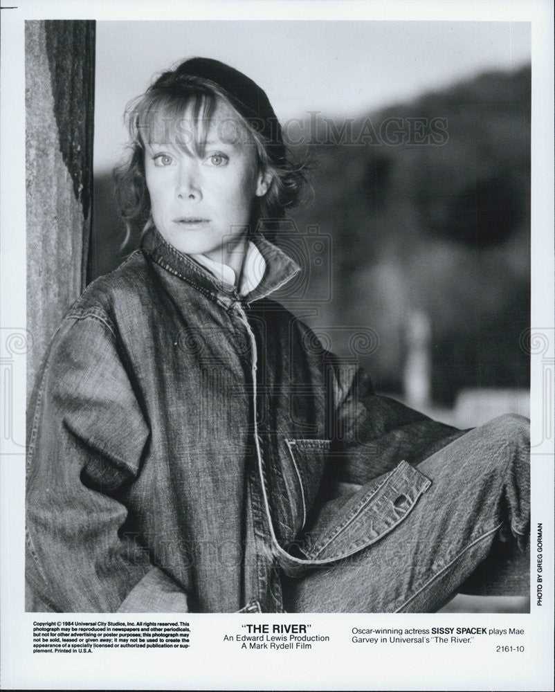 1984 Press Photo Sissy Spacek in &quot;The River&quot; - Historic Images