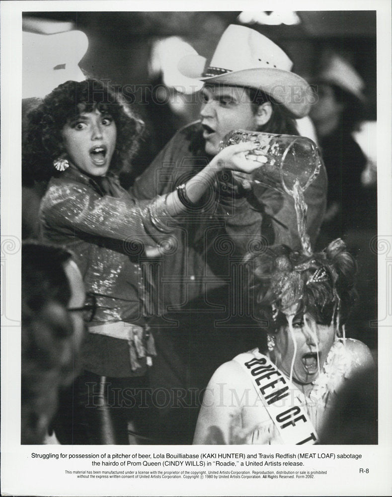 1980 Press Photo Meat Loaf &amp; Cindy Wills in &quot;Roadie&quot; - Historic Images