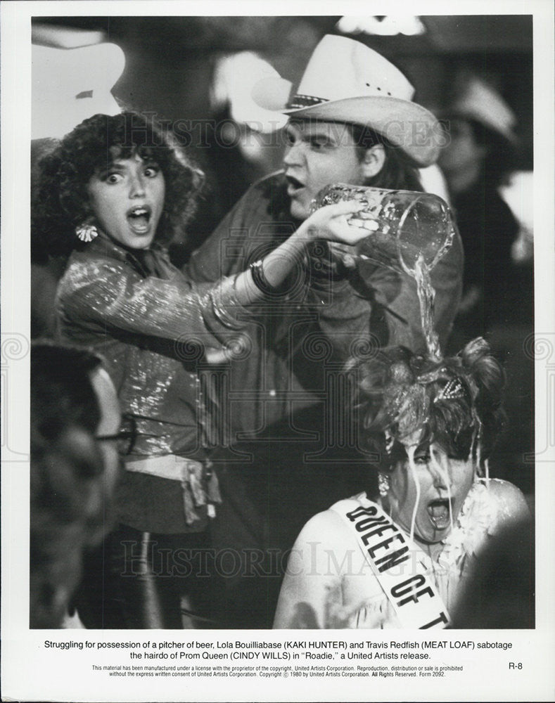 1980 Press Photo Meat Loaf & Cindy Wills in "Roadie" - Historic Images