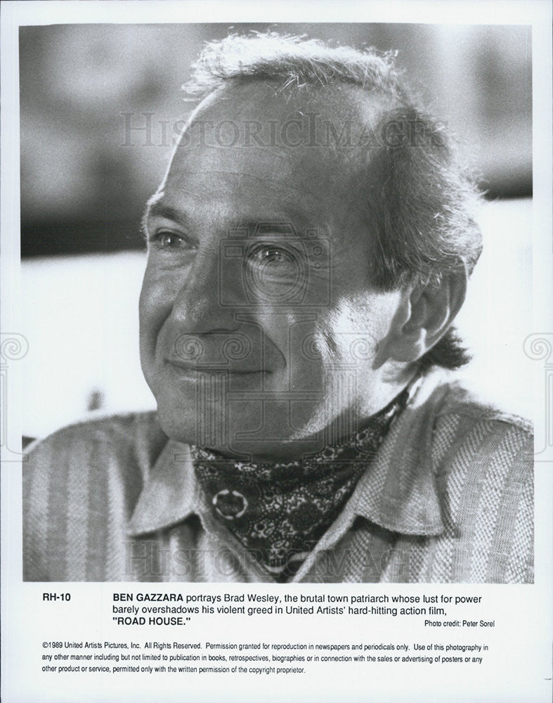 1989 Press Photo Ben Gazzara in "Road House" - Historic Images