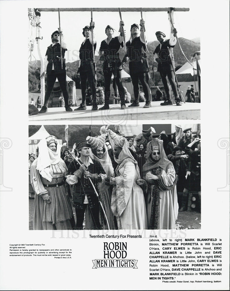 1993 Press Photo Scenes from &quot;Robin Hood Men in Tights&quot; - Historic Images